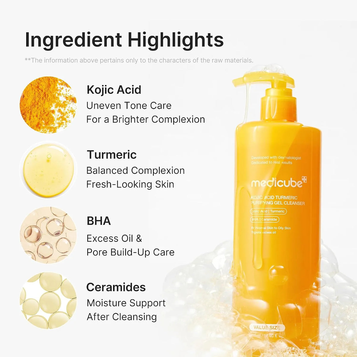 Kojic Acid Turmeric Purifying Gel Cleanser 500ml