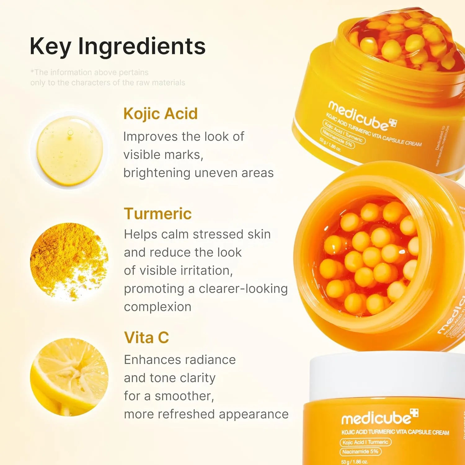 Medicube Kojic Acid Turmeric Vita Capsule Cream