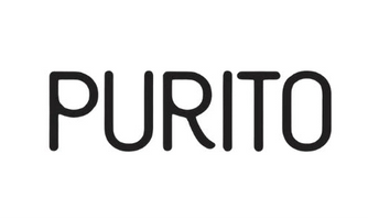 Black 'PURITO' logo on a white background