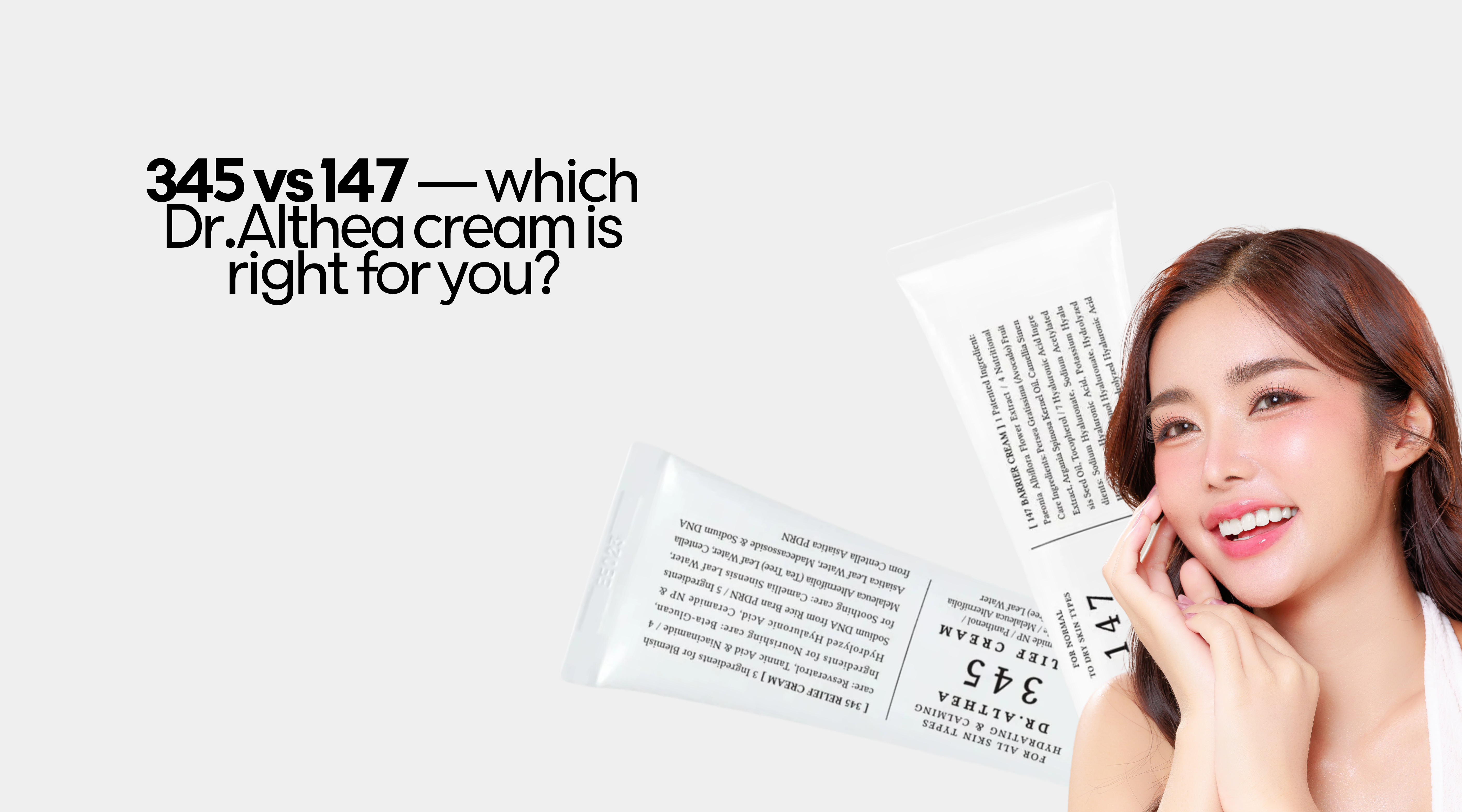345 vs 147 — which Dr.Althea cream is right for you?