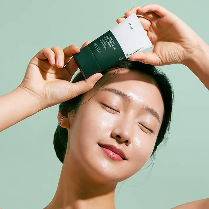 anua-heartleaf-silky-moisture-sun-cream-spf50-sensitive-skin-kuwait-korea