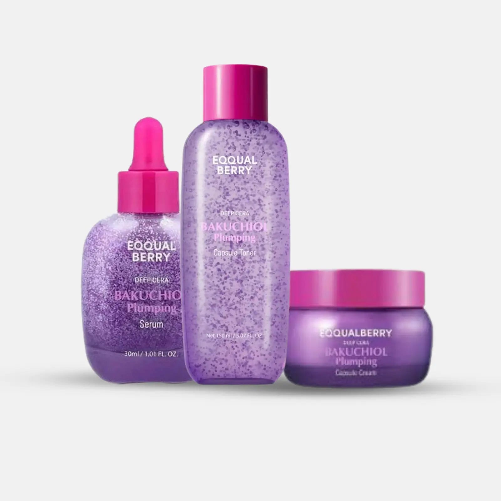 EQQUALBERRY Deep Cera Set skincare trio